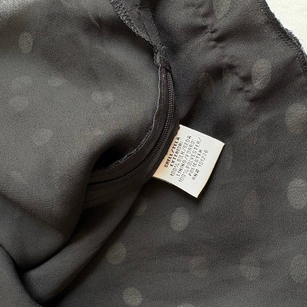 y2k silk polka dot cami ICE 100% silk babydoll top size large - Picture 5 of 8